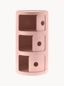 Sale Kartell Caisson design 3 modules Componibili Bio Vieux rose, mat
