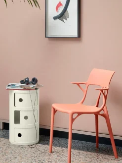 Clearance Kartell Caisson design 3 modules Componibili Beige, mat