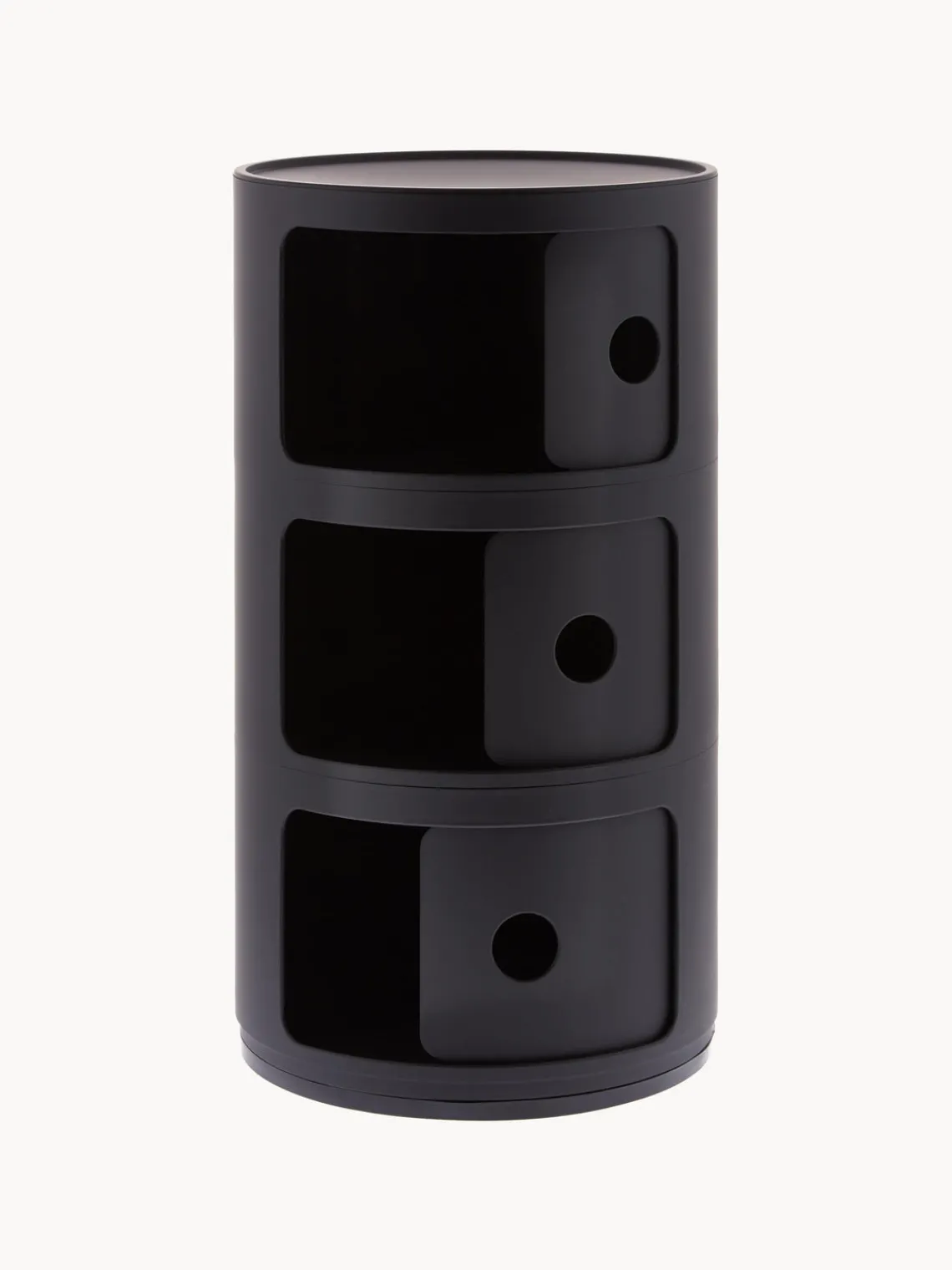 Fashion Kartell Caisson design 3 modules Componibili Noir, mat