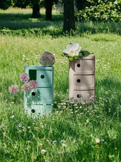 Sale Kartell Caisson design 3 modules Componibili Bio Beige, mat