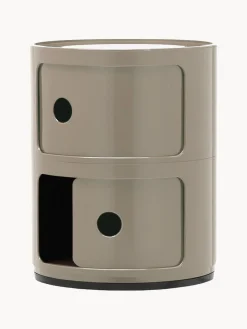 Online Kartell Caisson design 2 modules Componibili Grège, haute brillance