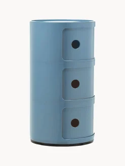 Hot Kartell Caisson design 3 modules Componibili Bleu ciel, haute brillance
