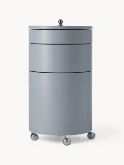 Fashion Verpan Caisson roulant rond Barboy, design Verner Panton Gris, mat