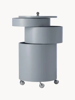 Fashion Verpan Caisson roulant rond Barboy, design Verner Panton Gris, mat