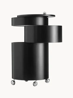 Best Verpan Caisson roulant rond Barboy, design Verner Panton Noir, mat