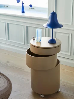 Discount Verpan Caisson roulant rond Barboy, design Verner Panton Beige, mat