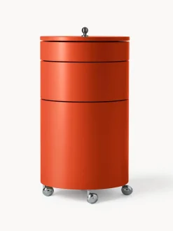 Outlet Verpan Caisson roulant rond Barboy, design Verner Panton Orange, mat
