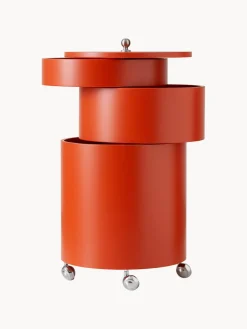 Outlet Verpan Caisson roulant rond Barboy, design Verner Panton Orange, mat