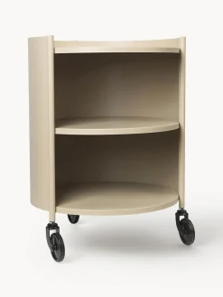 Best ferm LIVING Caisson roulant rond Eve Beige clair, mat