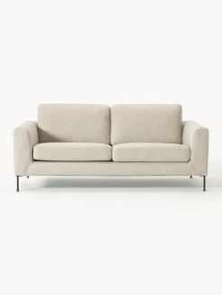 Best Westwing Collection Canapé 2 places Cucita Tissu beige clair
