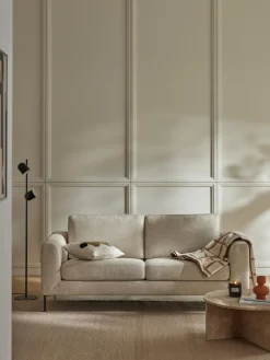 Best Westwing Collection Canapé 2 places Cucita Tissu beige clair