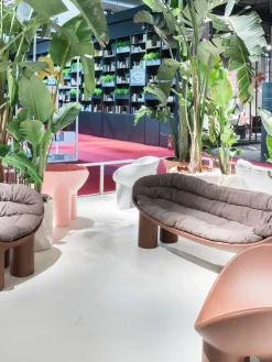 New Driade Canapé 2 places en plastique Roly Poly Vieux rose