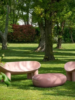 New Driade Canapé 2 places en plastique Roly Poly Vieux rose