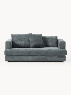 Best Westwing Collection Canapé 2 places Tribeca Tissu gris-bleu