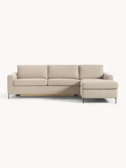 Clearance Westwing Collection Canapé convertible 3 places avec matelas Cucita Tissu beige