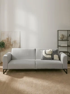 Clearance Westwing Collection Canapé convertible 3 places Josephine Tissu gris clair