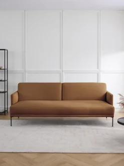 Clearance Westwing Collection Canapé convertible 3 places Fluente Tissu nougat
