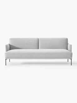 Best Westwing Collection Canapé convertible 3 places Fluente Tissu gris clair