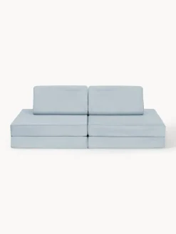 Clearance Funzy Canapé de jeu modulaire en velours Arktis Velours bleu ciel