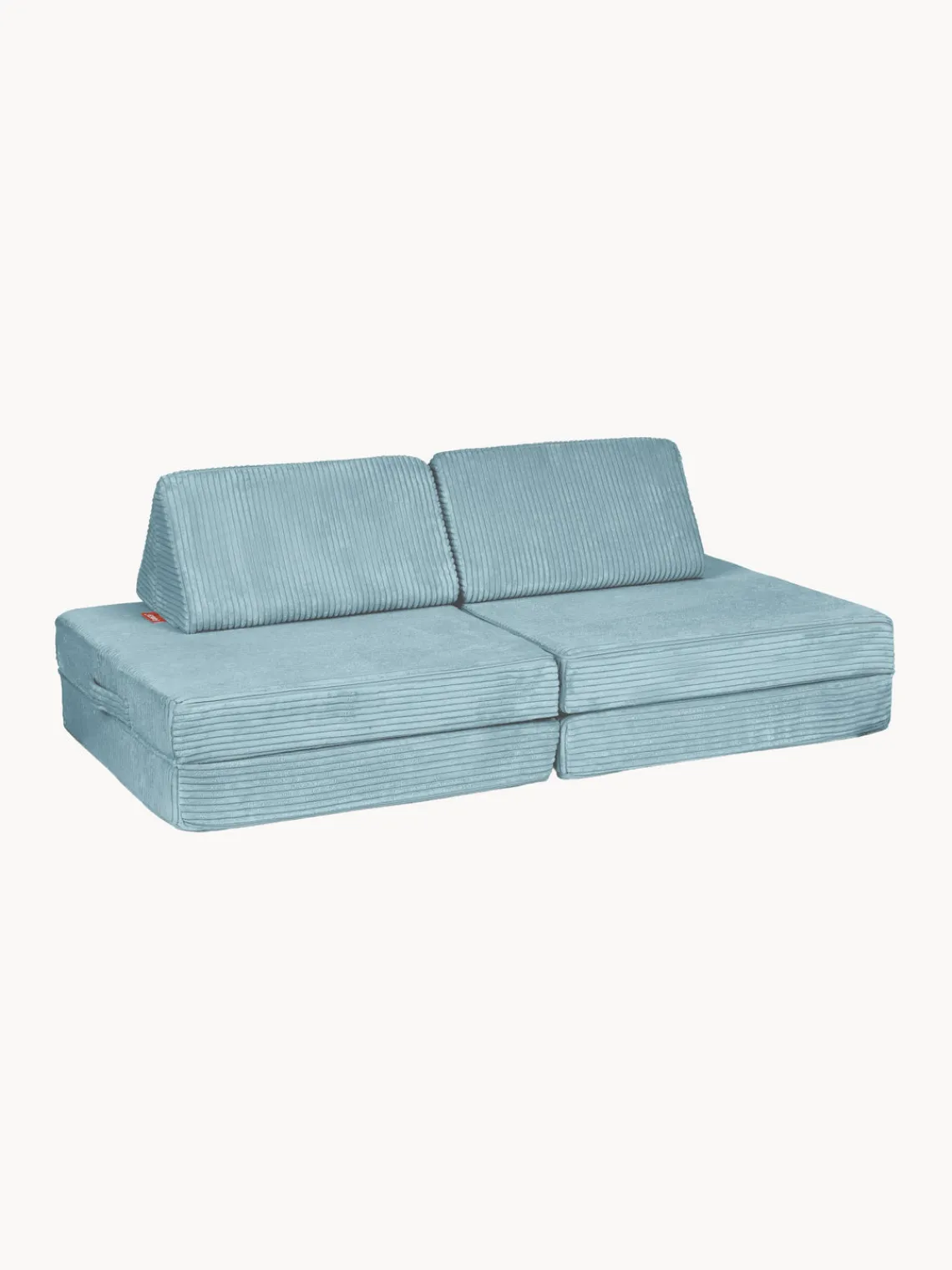 Sale Funzy Canapé de jeu modulaire en velours côtelé Arktis Velours côtelé bleu ciel