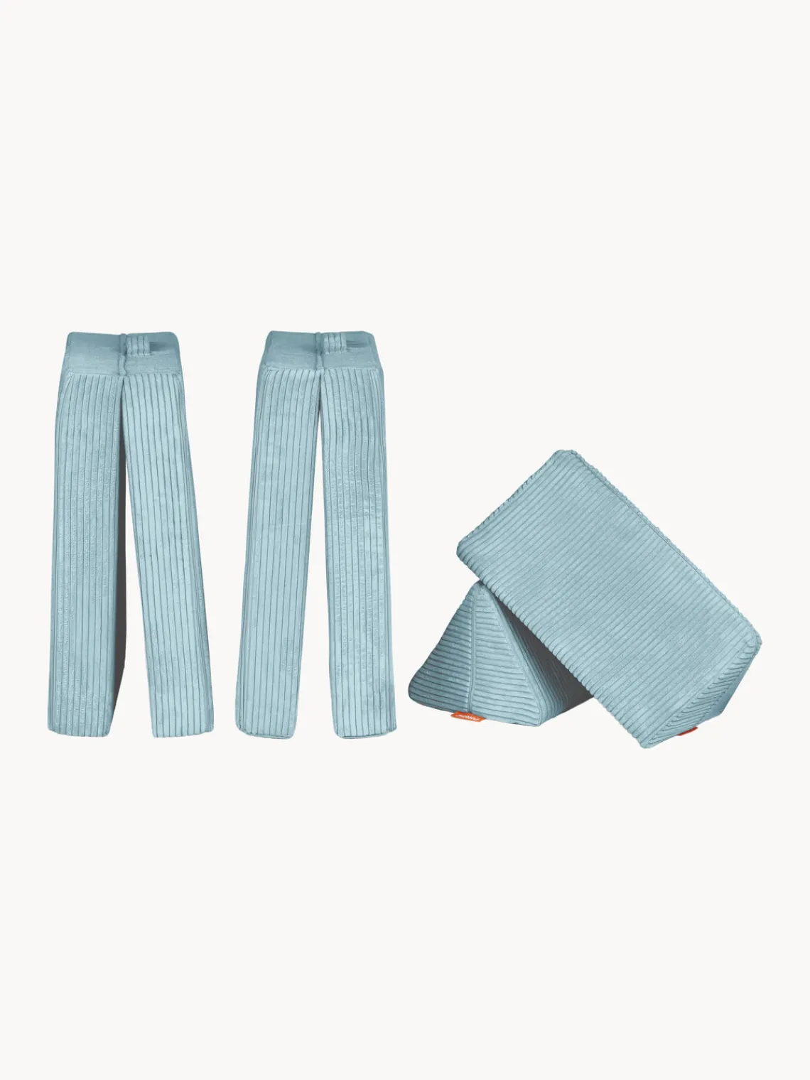 Sale Funzy Canapé de jeu modulaire en velours côtelé Arktis Velours côtelé bleu ciel
