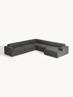 Clearance Westwing Collection Canapé lounge Melva Tissu anthracite