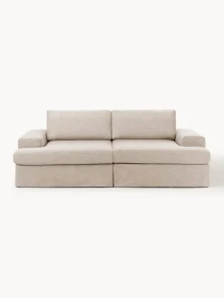 Best Westwing Collection Canapé modulable 3 places avec revêtement amovible Russell Tissu beige