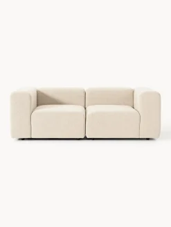 Best Westwing Collection Canapé modulable 3 places en bouclette Lena Bouclette beige clair