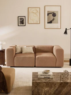 Clearance Westwing Collection Canapé modulable 3 places en bouclette Lena Bouclette beige