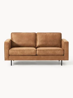 Best Westwing Collection Canapé 2 places en cuir recyclé Hunter Cuir brun