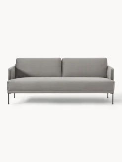 Best Westwing Collection Canapé 3 places en velours Fluente Velours gris
