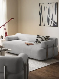 Best Westwing Collection Canapé 3 places Stella Tissu gris