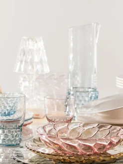 Hot Kartell Carafe à eau avec embossage décoratif Jellies, 1,3 L Bleu ciel