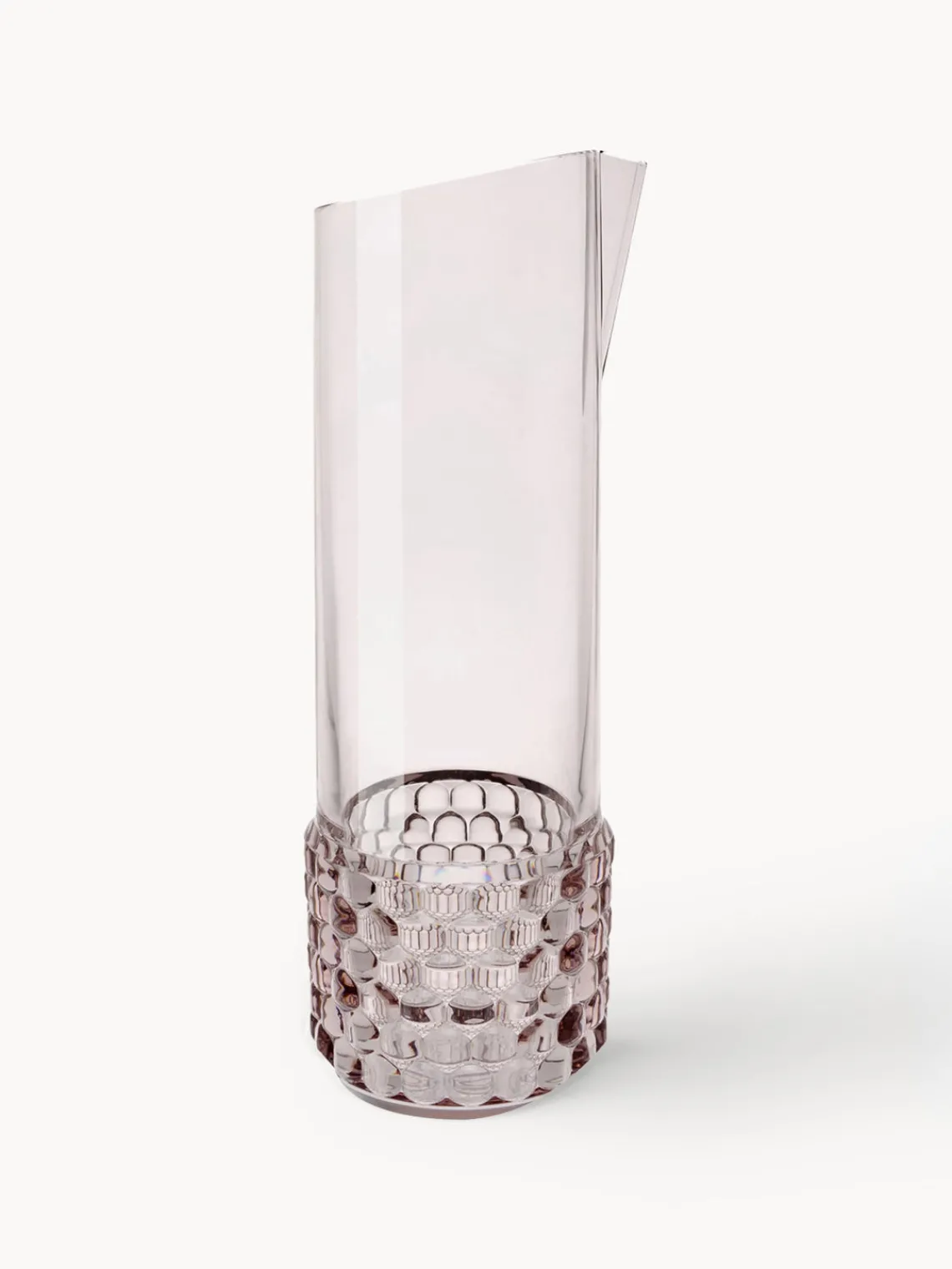 Discount Kartell Carafe à eau avec motif structuré Jellies, 1,3 L Rose pâle