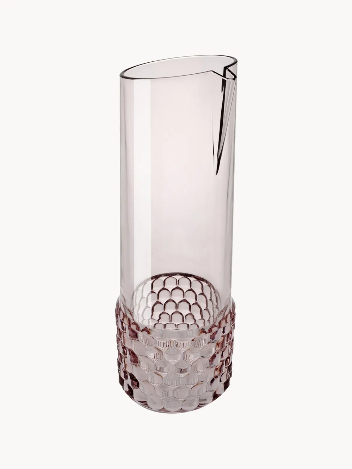 Discount Kartell Carafe à eau avec motif structuré Jellies, 1,3 L Rose pâle