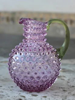 Best ANNA VON LIPA Carafe soufflée bouche Hobnail, 2 L Lilas, vert olive, transparent