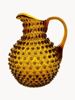 Best ANNA VON LIPA Carafe soufflée bouche Hobnail, 2 L Orange, transparent