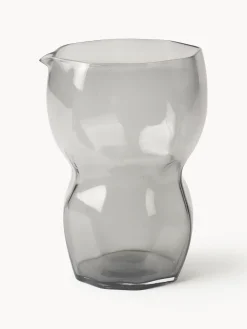 Hot Broste Copenhagen Carafe soufflée bouche Limfjord, 900 ml Gris, transparent