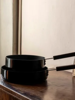 Clearance knIndustrie Casserole avec revêtement antiadhésif Black, tailles variées