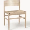 Fashion Mater Chaise artisanale avec assise tressée Nestor