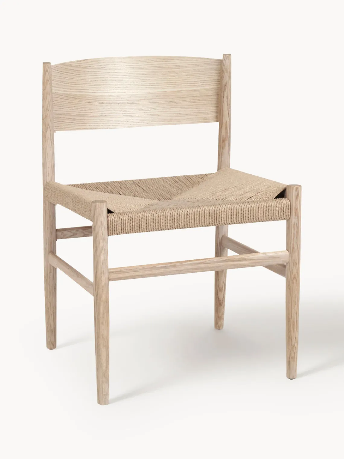 Fashion Mater Chaise artisanale avec assise tressée Nestor