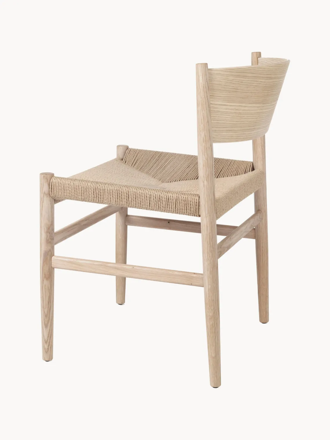 Fashion Mater Chaise artisanale avec assise tressée Nestor
