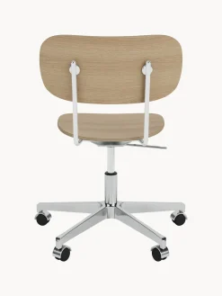 Online Audo Copenhagen Chaise de bureau en bois Co, hauteur réglable Bois de chêne, argenté