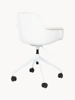 Clearance Zuiver Chaise de bureau en bouclette Albert, hauteur ajustable Bouclette blanc crème