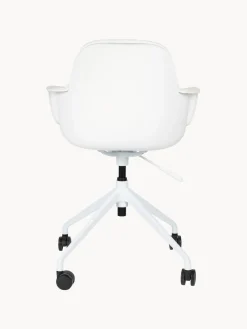 Clearance Zuiver Chaise de bureau en bouclette Albert, hauteur ajustable Bouclette blanc crème
