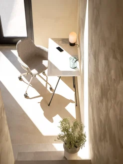 Sale Zuiver Chaise de bureau en bouclette Albert, hauteur ajustable Bouclette grège