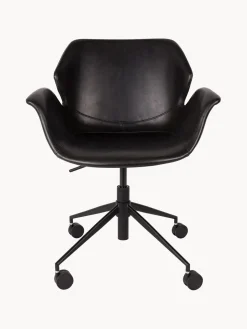 Clearance Zuiver Chaise de bureau en cuir synthétique Nikki, hauteur ajustable
