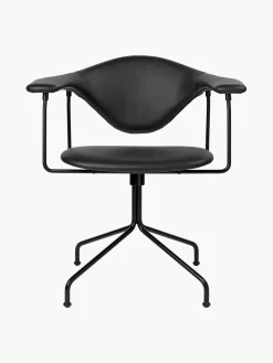 Clearance GUBI Chaise de bureau pivotante en cuir Masculo