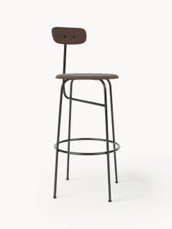 Online Audo Copenhagen Chaise de comptoir Afteroom Bois foncé, cadre noir