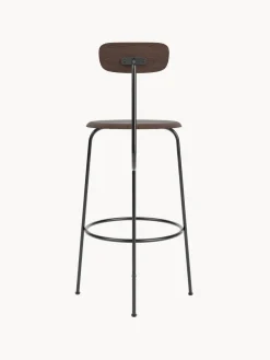 Online Audo Copenhagen Chaise de comptoir Afteroom Bois foncé, cadre noir